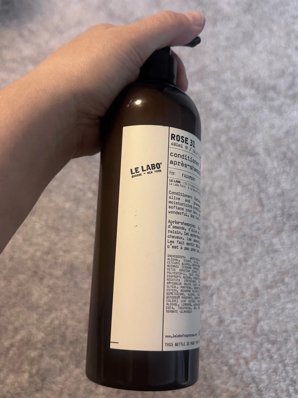New Le Labo Rose 31 Conditioner - 16.231 oz - 480 ml